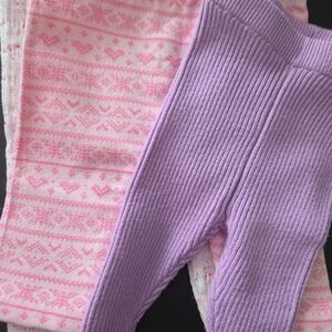 NEW Baby Girl George Infant Leggings Lot ×3 Thermal
